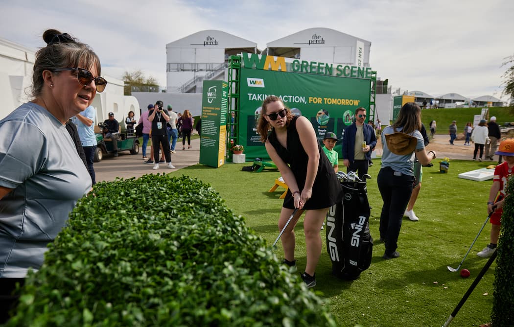 Woman tees up at WMPO