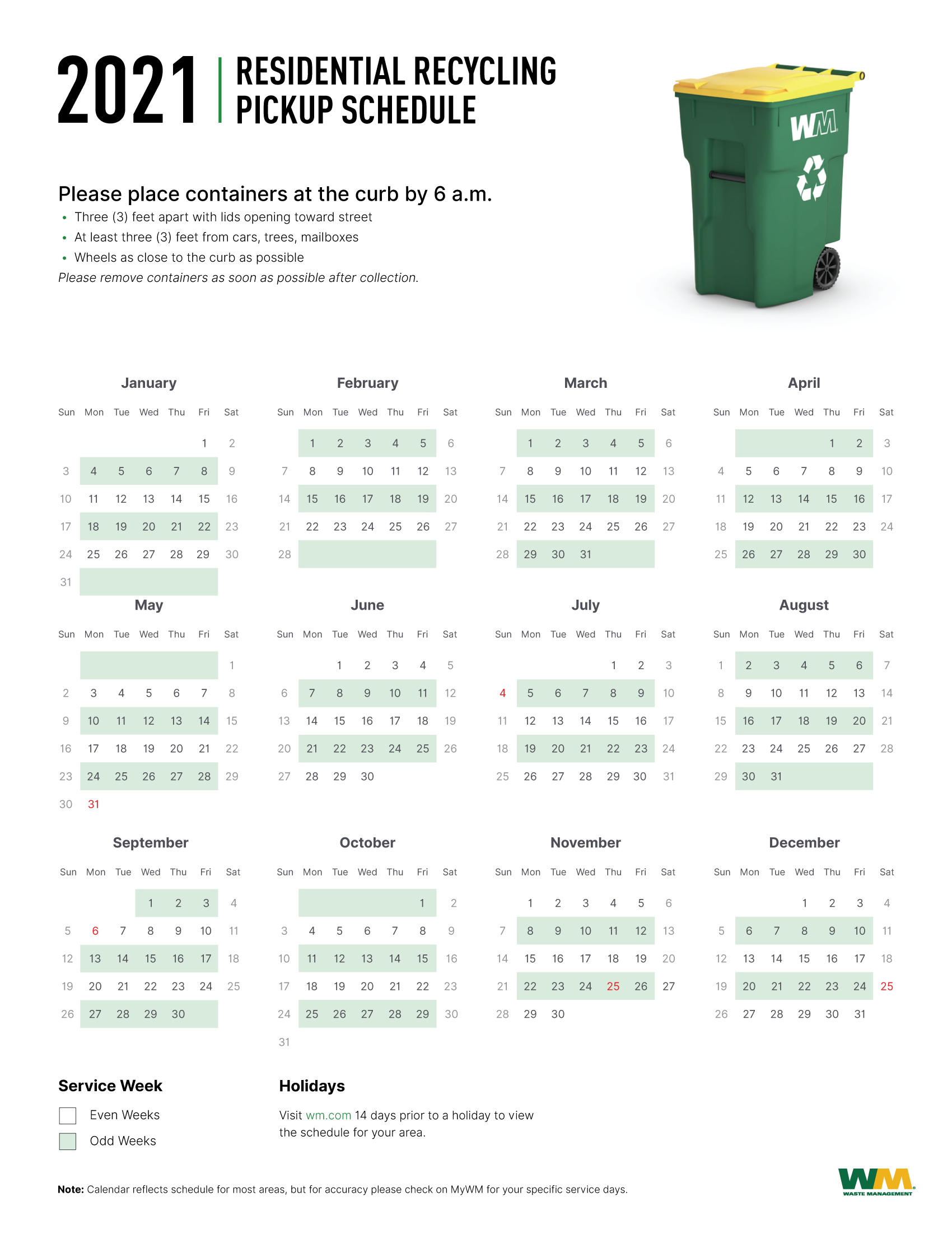 Trash Pickup Schedule For 2024 Illa Ranice